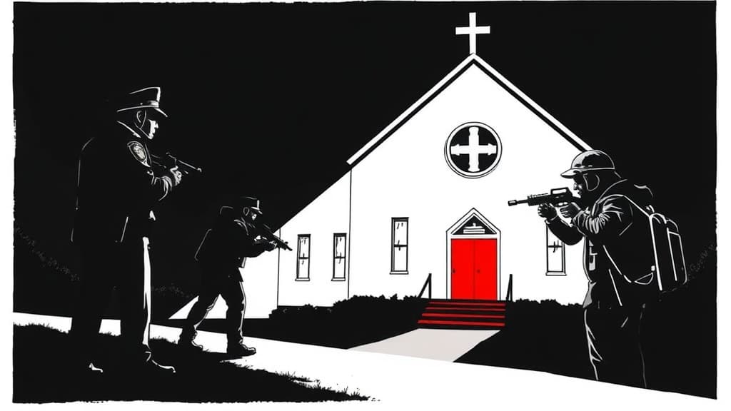 Cops Hunt BLM Sign Vandal at Church While Armed Robbers Target Working Americans