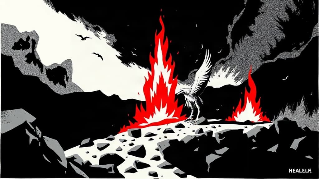Eagle's Nest Burns, Press Prioritizes Nazi Ruins Over America