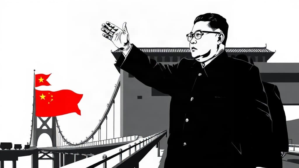 Kim Jong-un crosses new China bridge as U.S. adversaries close ranks