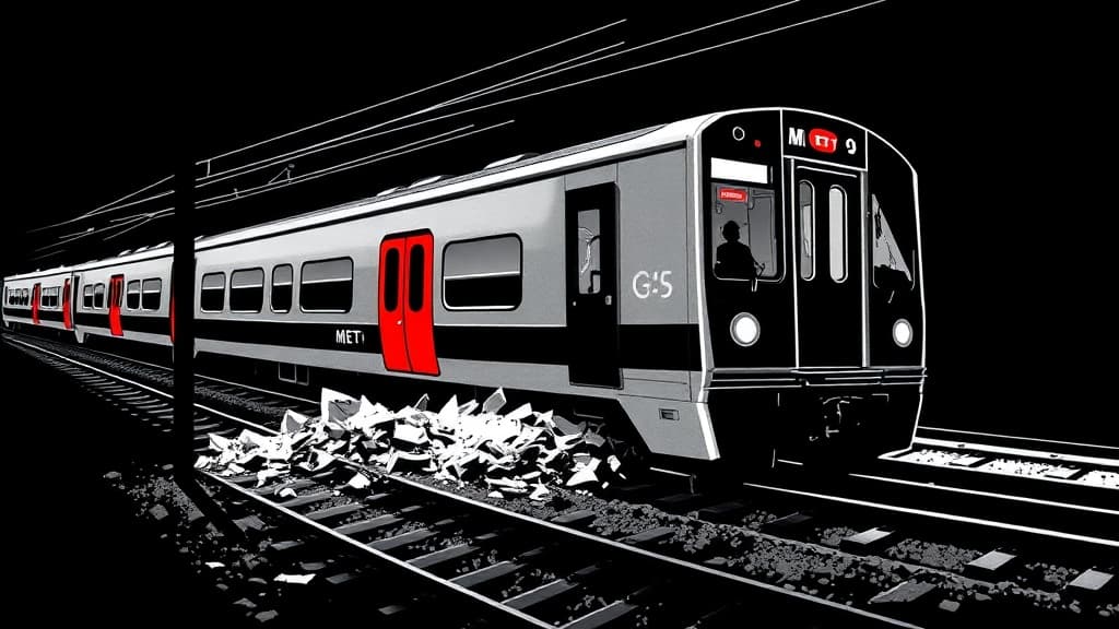 Metro Train Derails Near College Park as Heat Buckles Crumbling Tracks