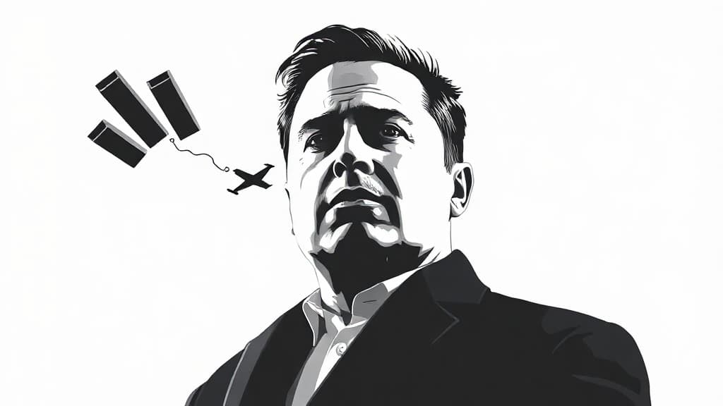 Musk Loses Trillionaire Status in Market Sell-Off, Press Cheers