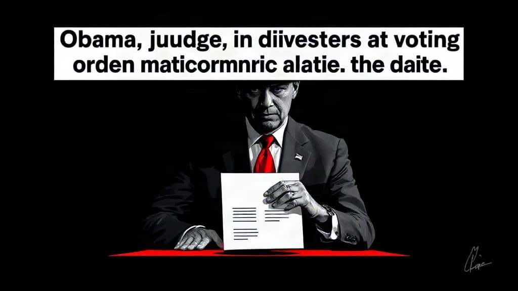 Obama Judge Blocks Trump Mail-Voting Order as Midterm Ballots Ship