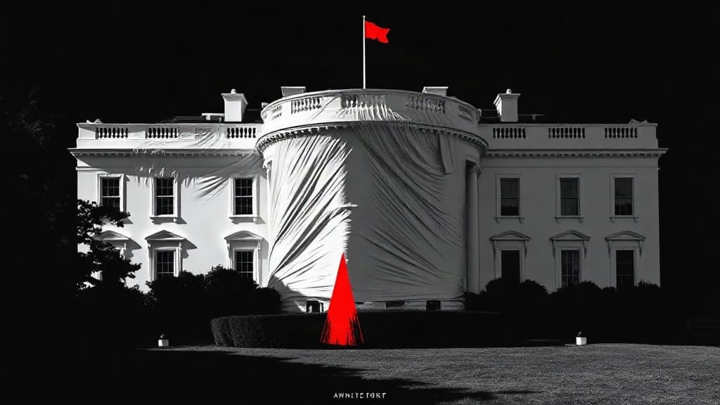 Trump says the People's House is crumbling. The press calls him a clown. Nobody's asking what's behind the tarps.